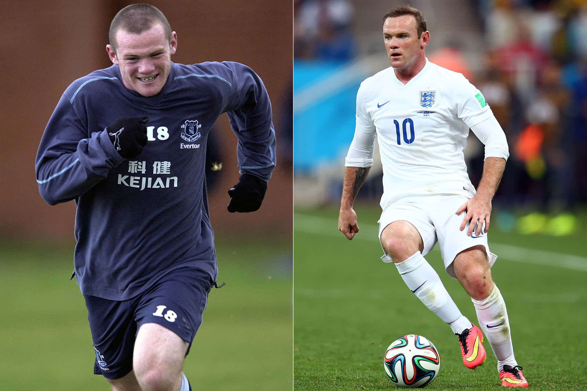 Fußballspielerwayne Rooney Und Bild