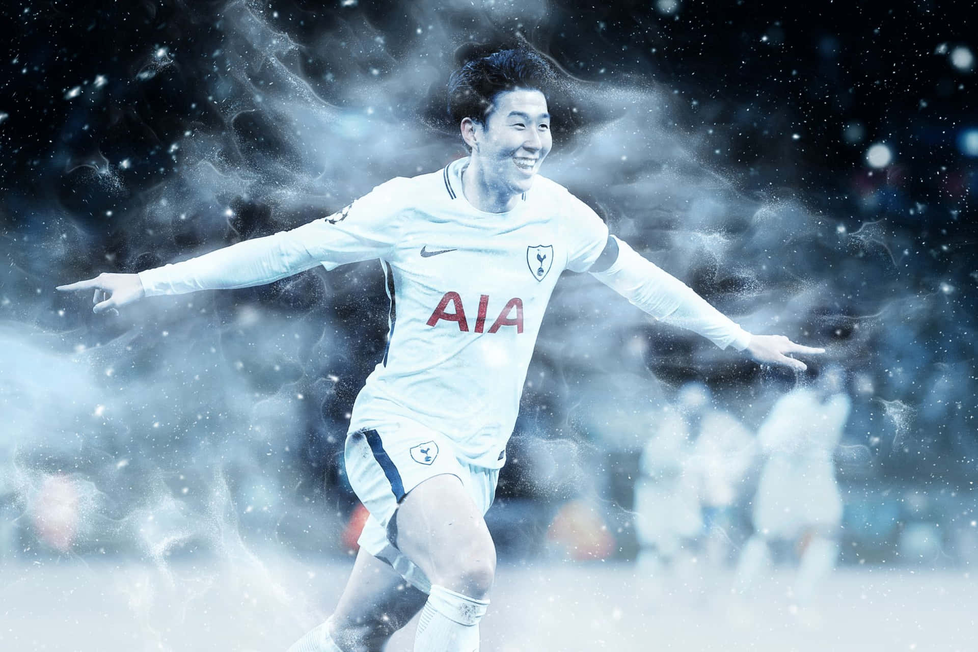 Soccer_ Player_ Celebration_in_ Snow Wallpaper