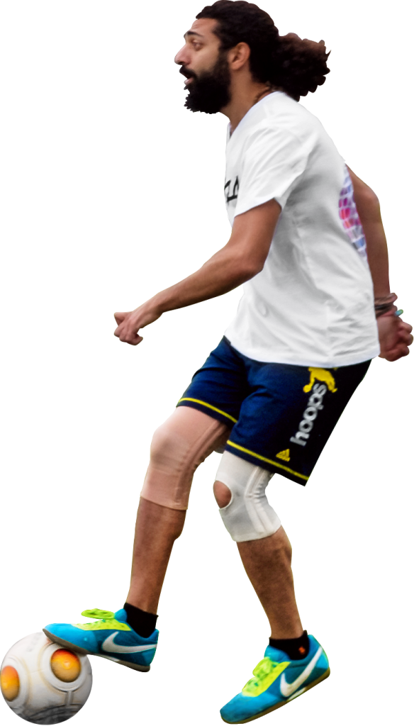 Soccer Player Controling Ball PNG