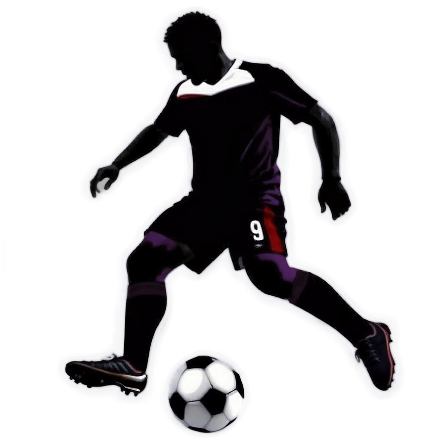 Soccer Player Silhouette Png 05212024 PNG