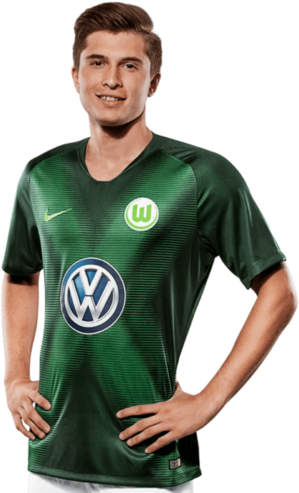 Soccer Playerin Green Jersey PNG