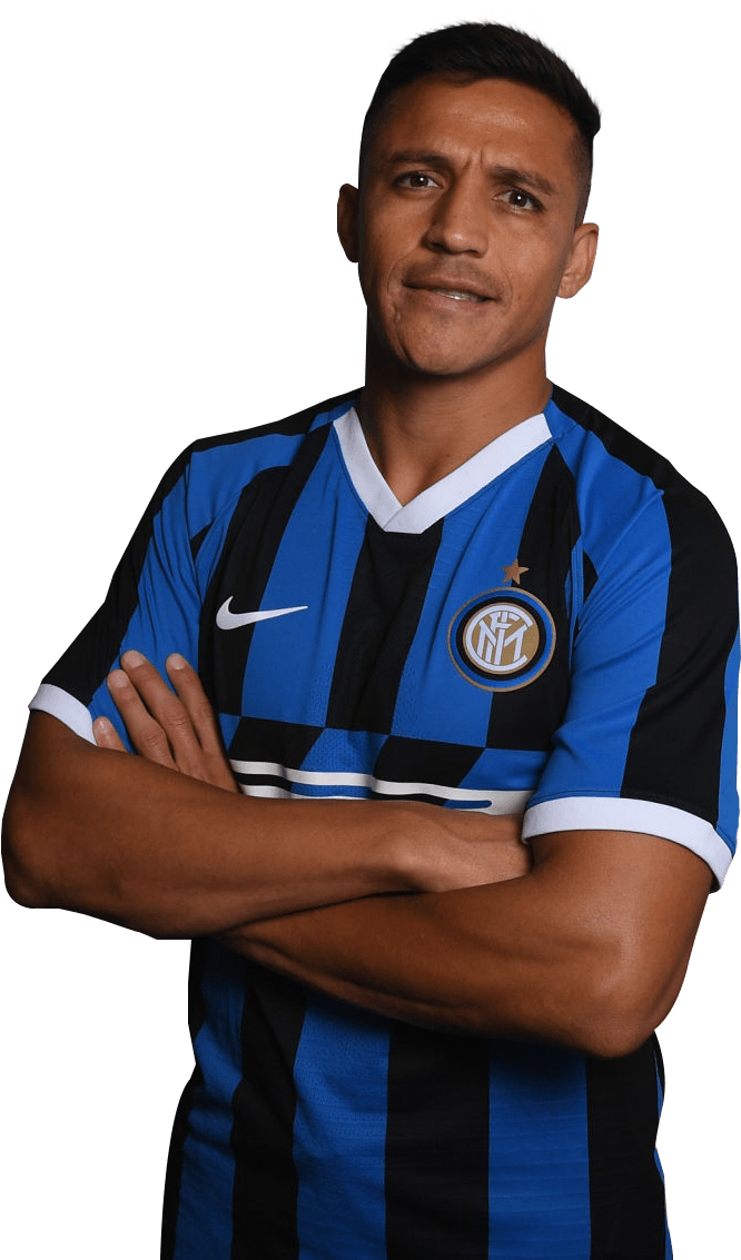 Soccer Playerin Inter Milan Kit PNG