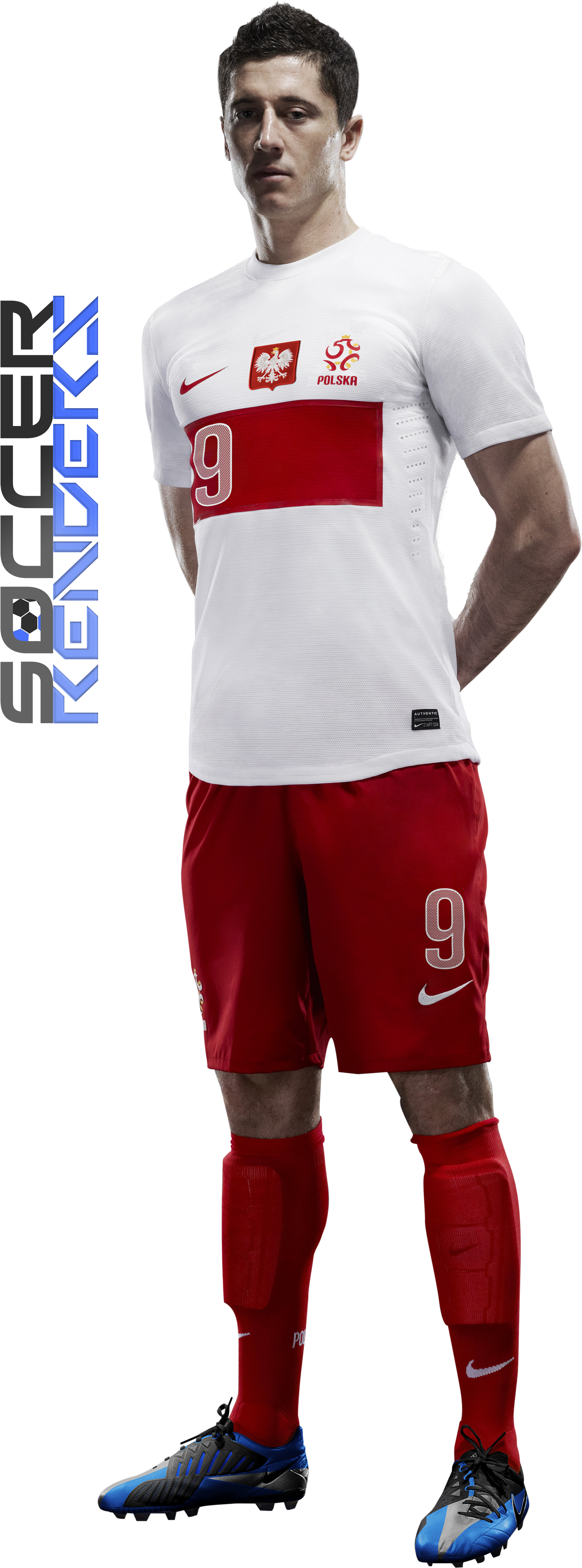 Soccer Playerin Poland Kit PNG