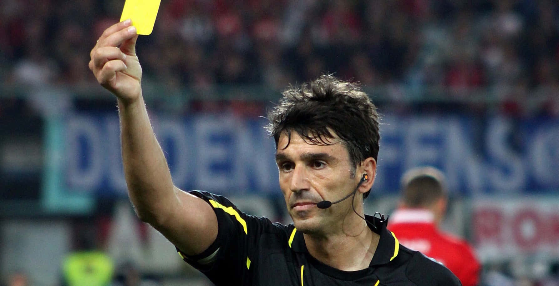 Soccer Referee Yellow Card Wallpaper
