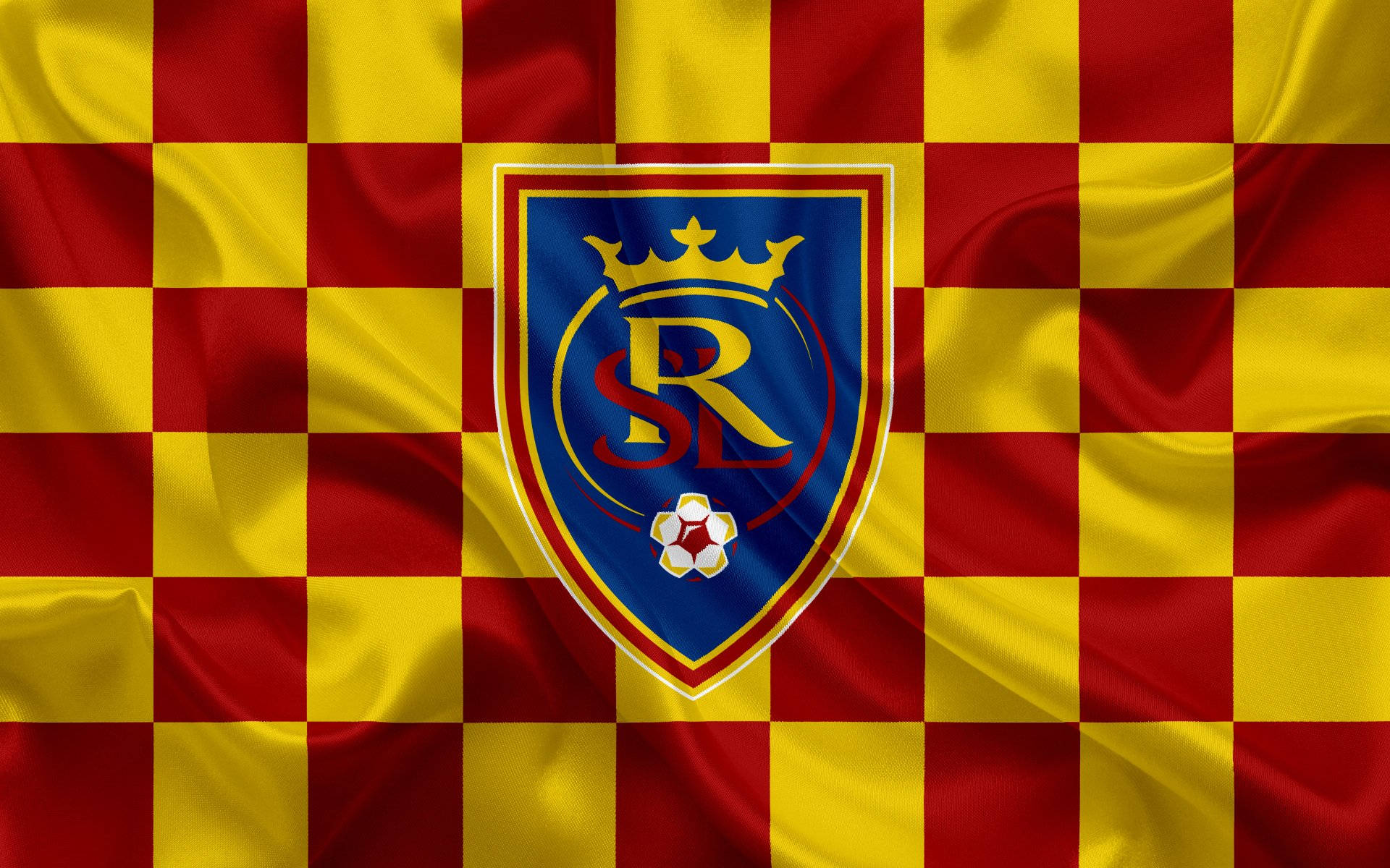 Fotbollensstolthet: Real Salt Lake-logotypen. Wallpaper