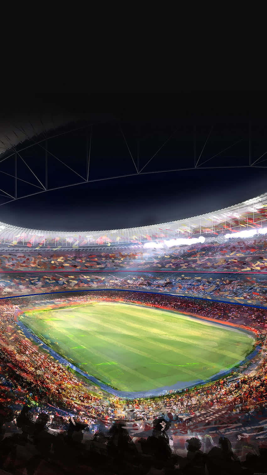 "Energizing Soccer Stadium Fills The Air with Excitement" Wallpaper