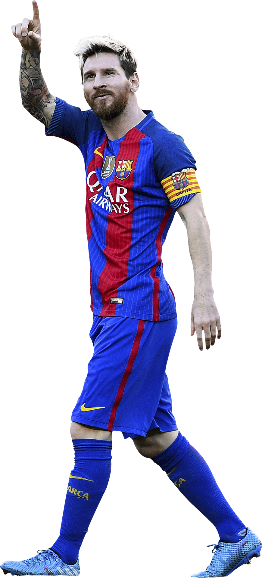 Soccer_ Player_ Pointing_ Upward PNG