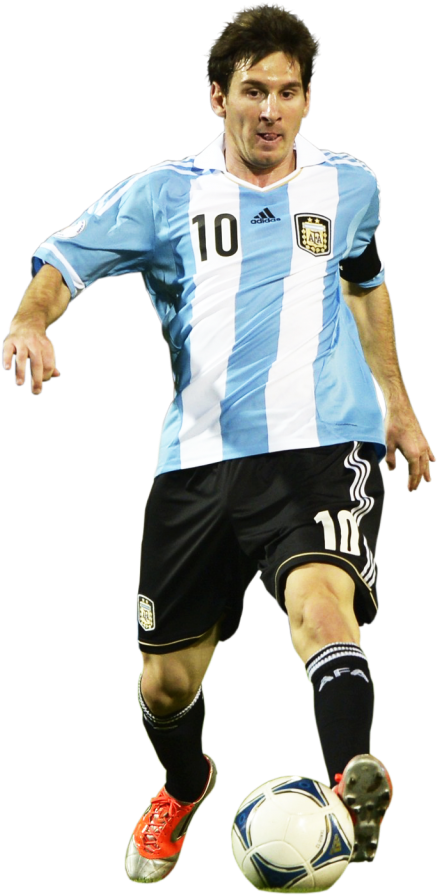 Soccer_ Player_in_ Action_ Argentina PNG