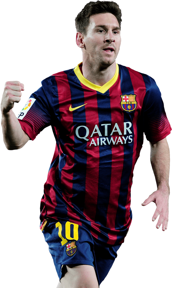 Soccer_ Player_in_ Action_ Barcelona_ Kit PNG