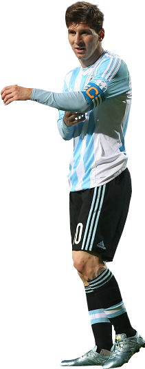 Soccer_ Player_in_ Argentina_ Kit PNG