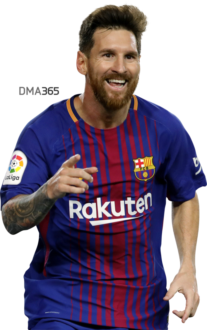 Soccer_ Player_in_ Barcelona_ Kit_ Action_ Pose PNG