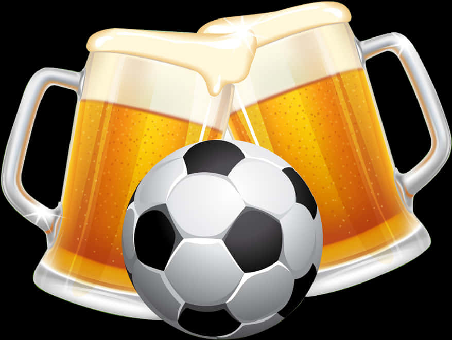 Soccerand Beer Celebration PNG