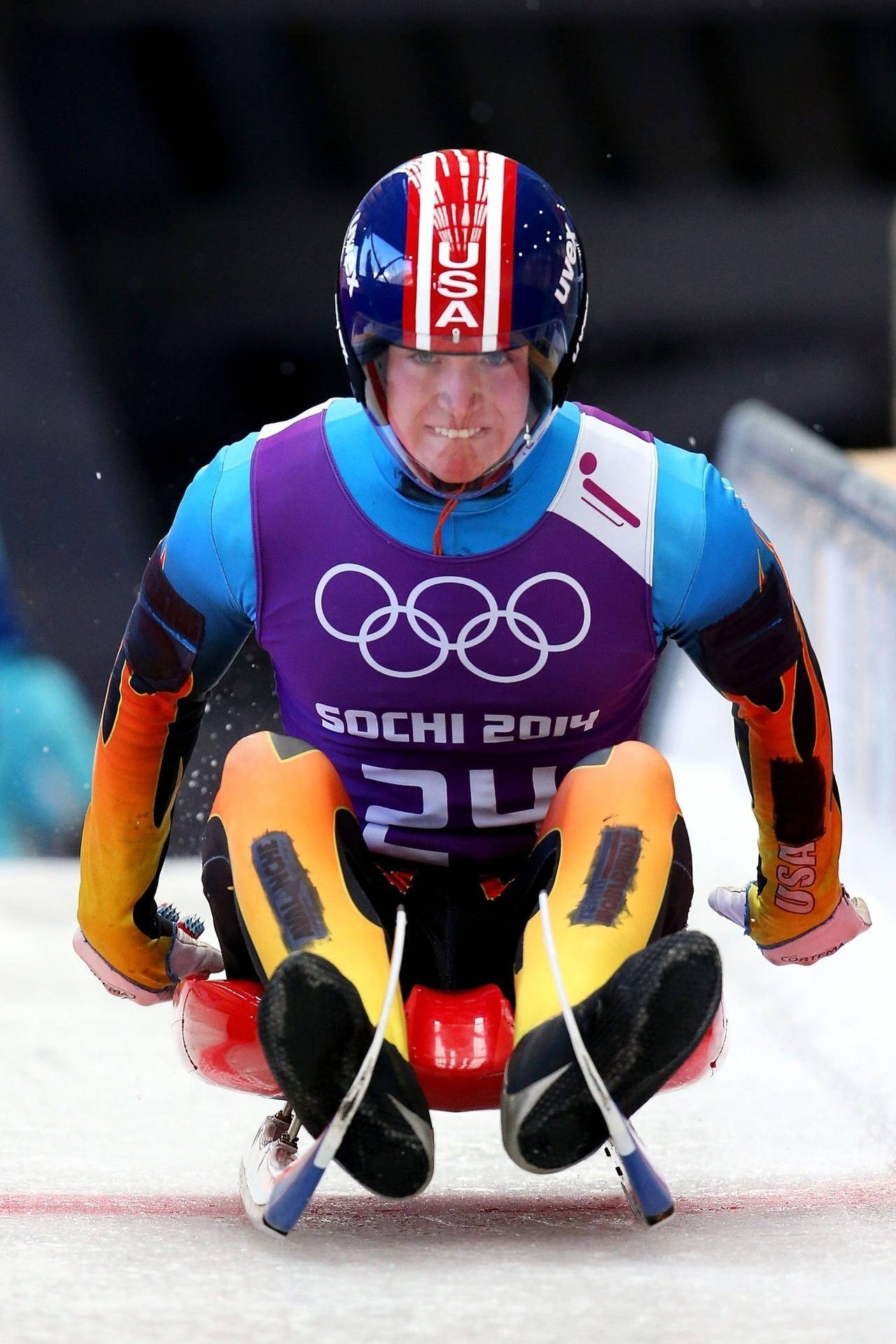 Sochi Luge Olympics Tucker West Picture