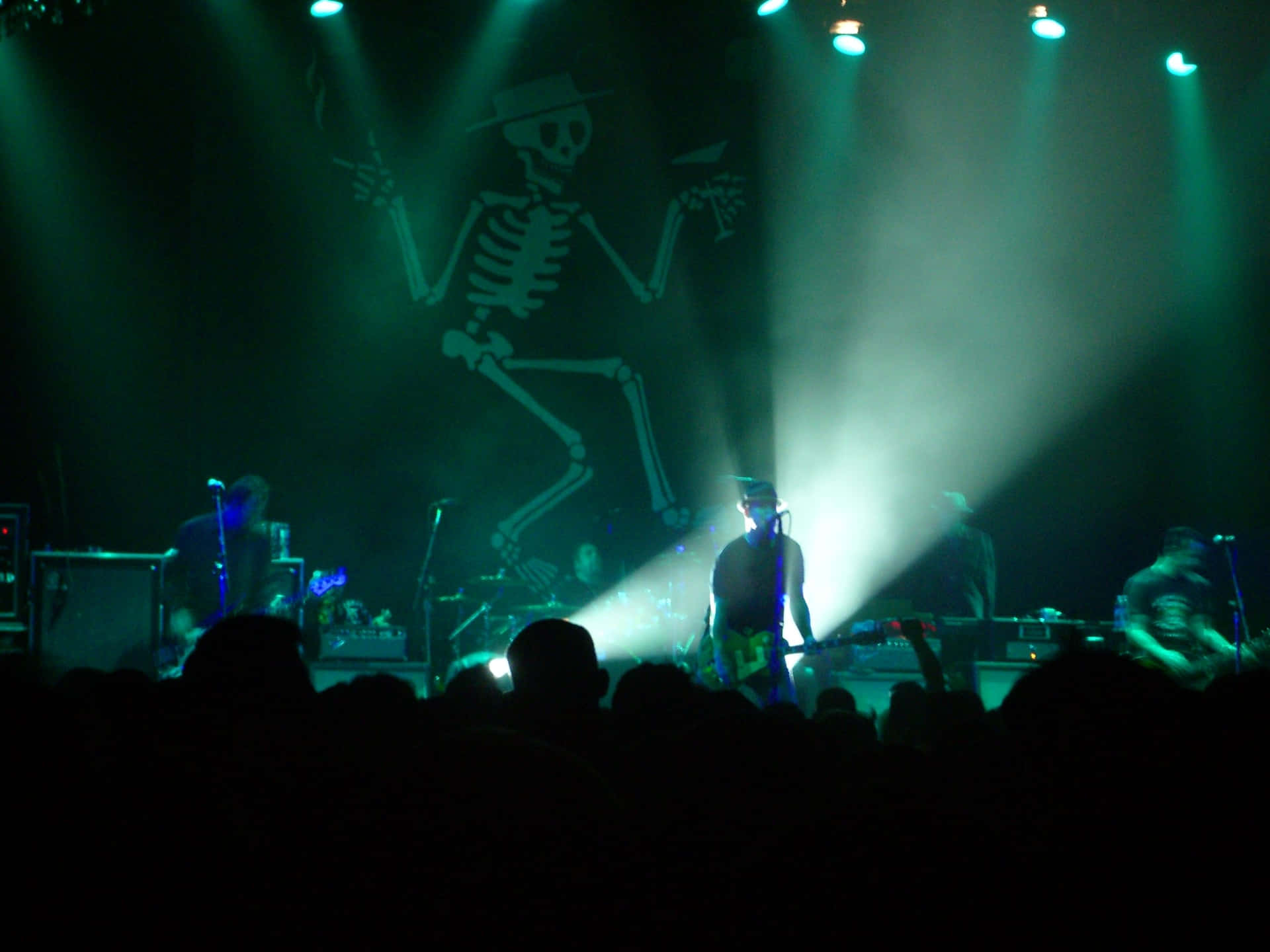 Social Distortion Live Concert With Banner Wallpaper