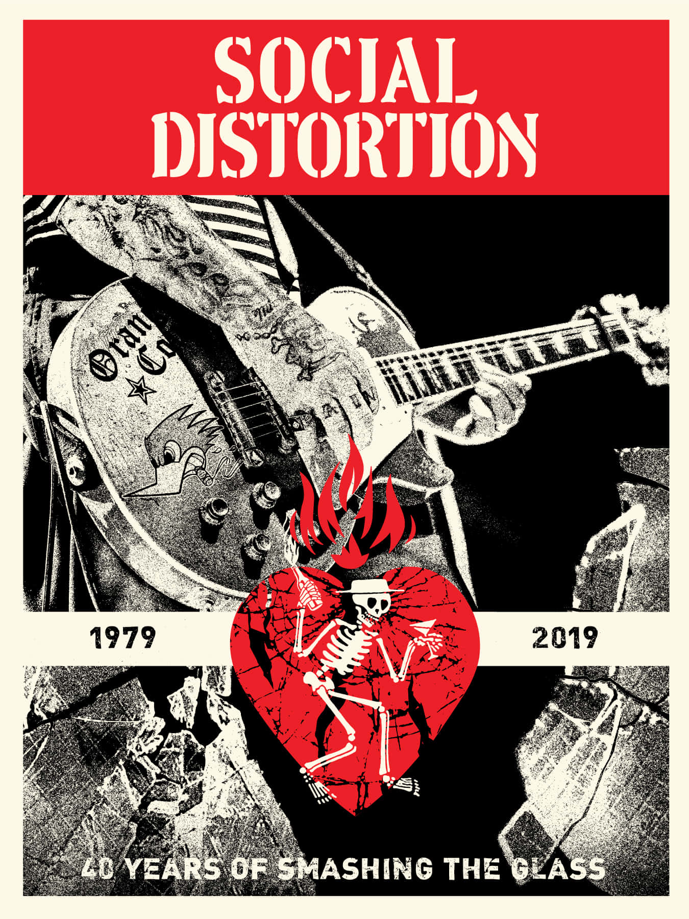 Social Distortion Celebrate 40 Years Poster Wallpaper