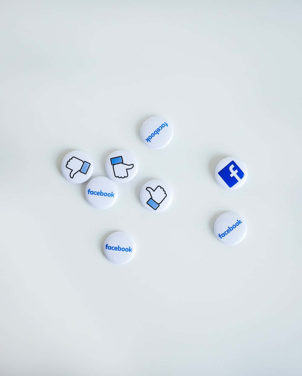 Facebookknöpfe Für Social Media-apps Wallpaper