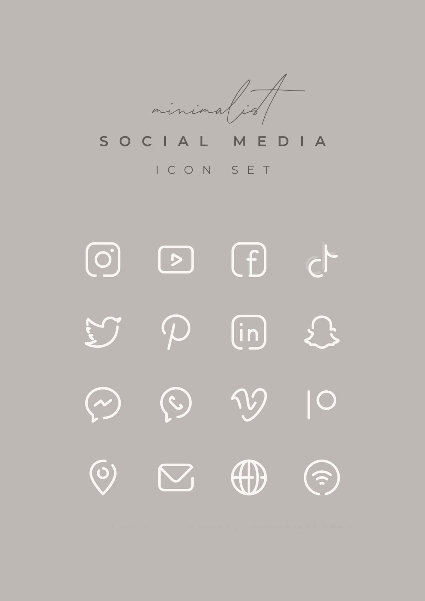 Stay Connected through Social Media Apps Wallpaper