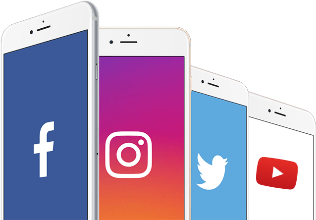 Social Media Appson Smartphones PNG