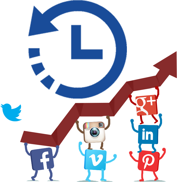 Social Media Decline Illustration PNG