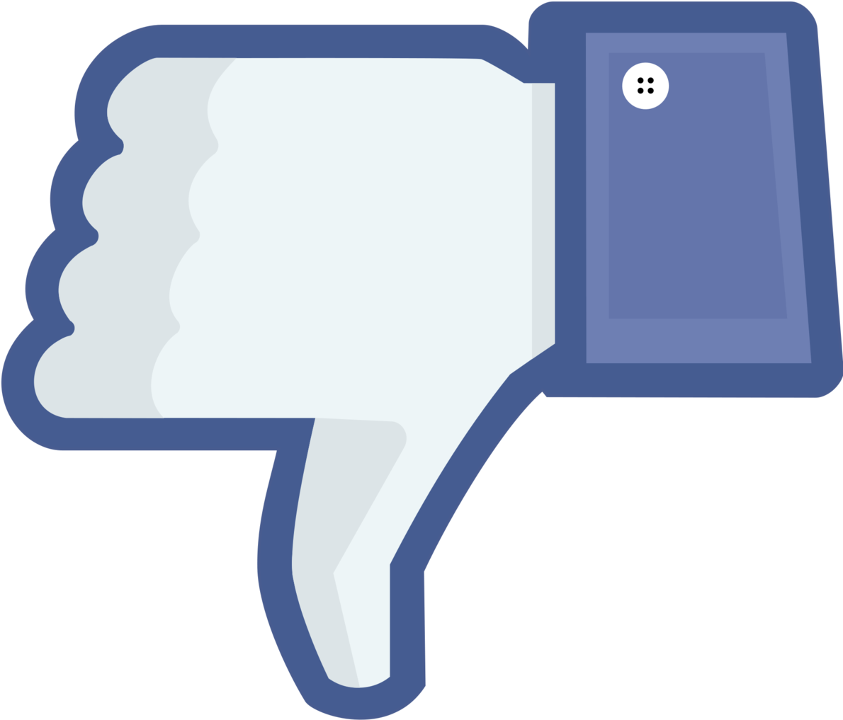 Social Media Dislike Thumb Down PNG