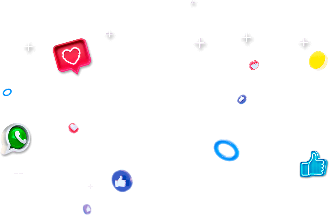 Social Media Engagement Icons PNG