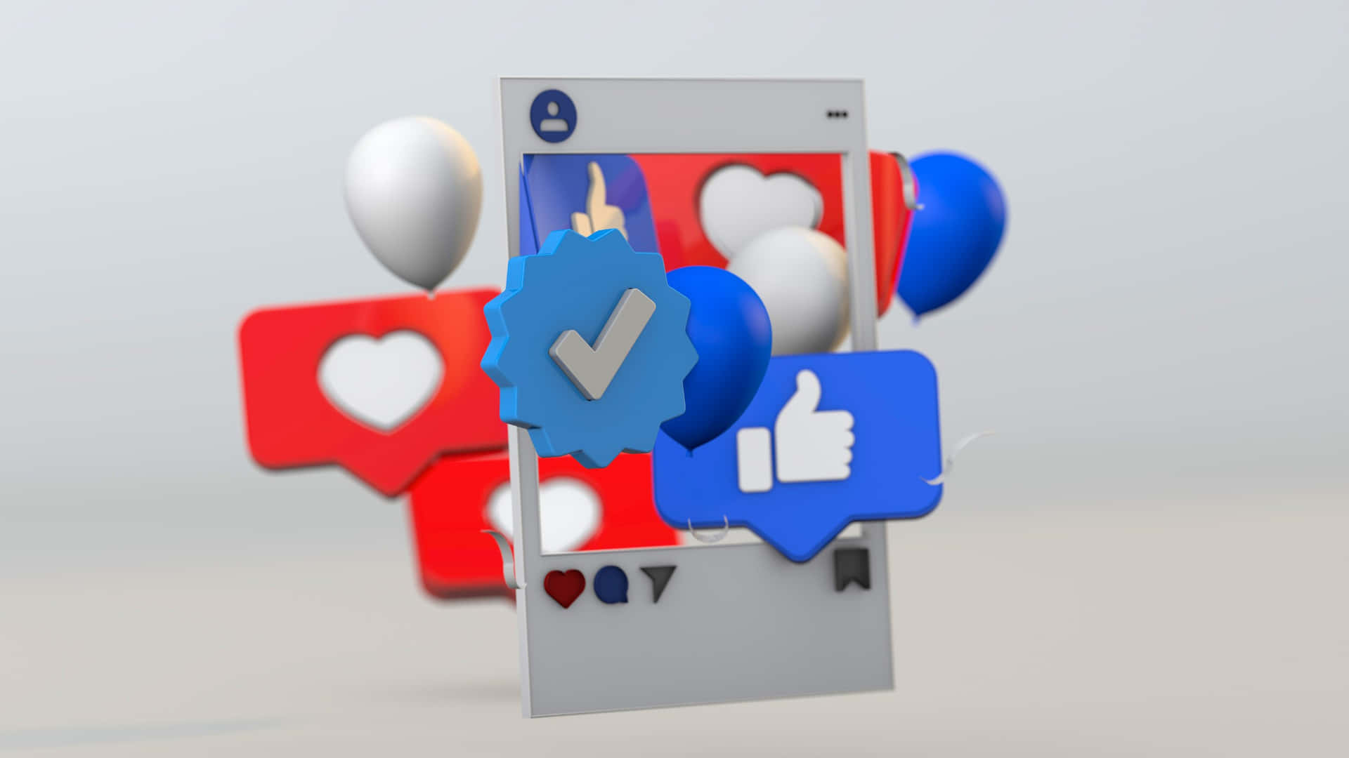 Social Media Engagement Verified Badge Wallpaper