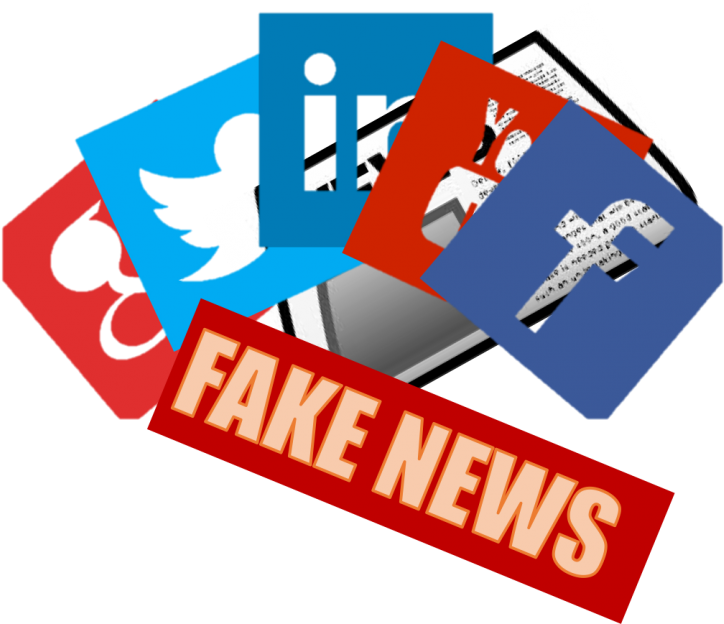 Social Media Fake News Concept PNG