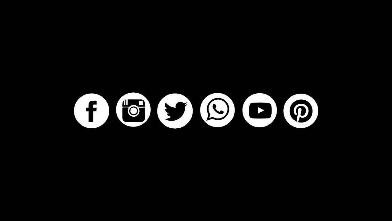 Social Media Icon Youtube Banner Wallpaper