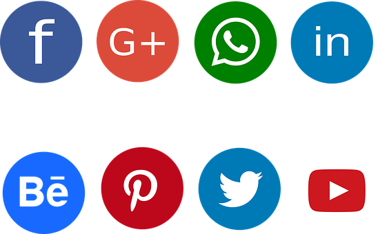 Social Media Icons Collection PNG