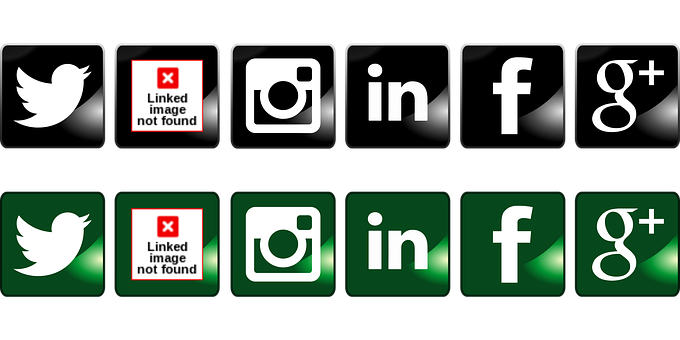 Social Media Icons Comparison PNG