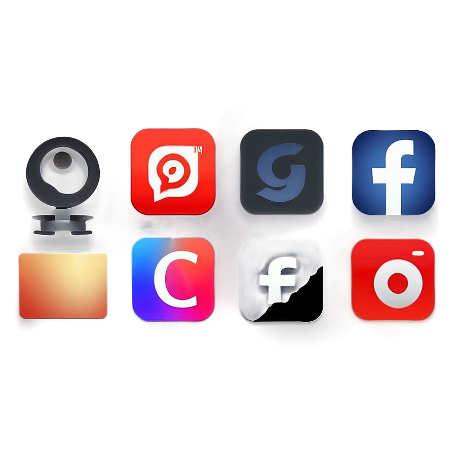 Social Media Icons For Dark Mode Png Qtk31 PNG