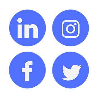 Social Media Icons Set PNG