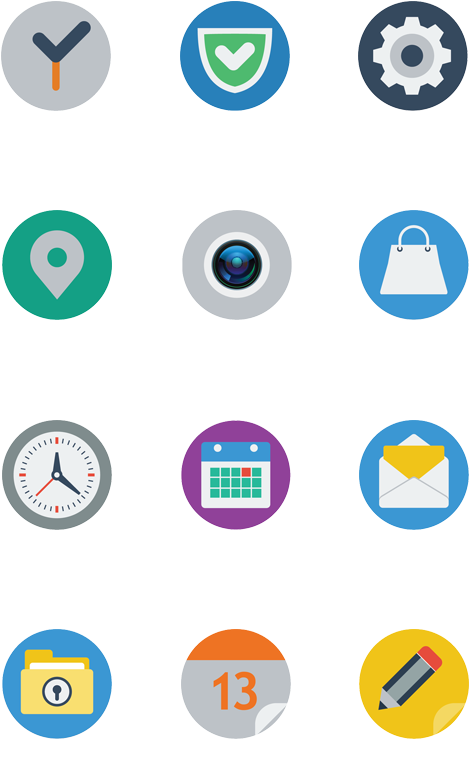 Social Media Icons Set Transparent Background PNG