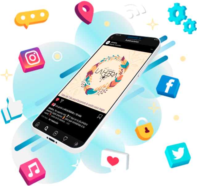 Social Media Integration Smartphone PNG