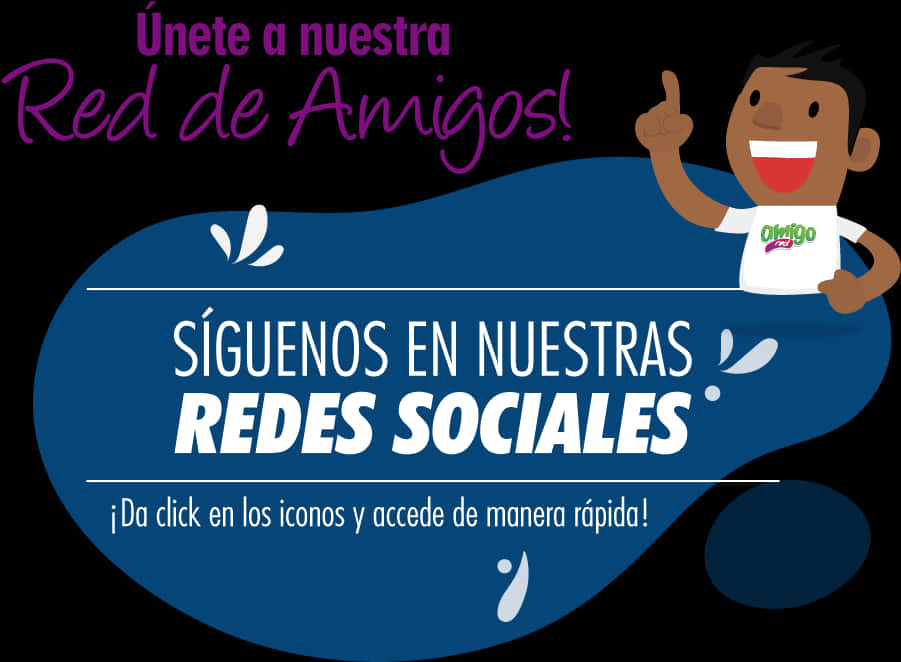 Social Media Invitation Spanish PNG
