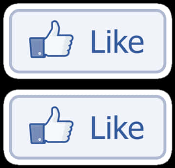 Social Media Like Buttons PNG