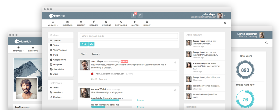 Social Media Management Platform Interface PNG