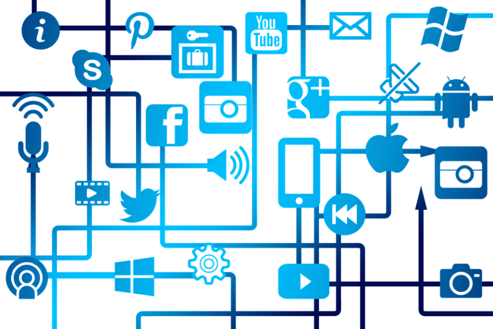 Social Media Network Connectivity PNG