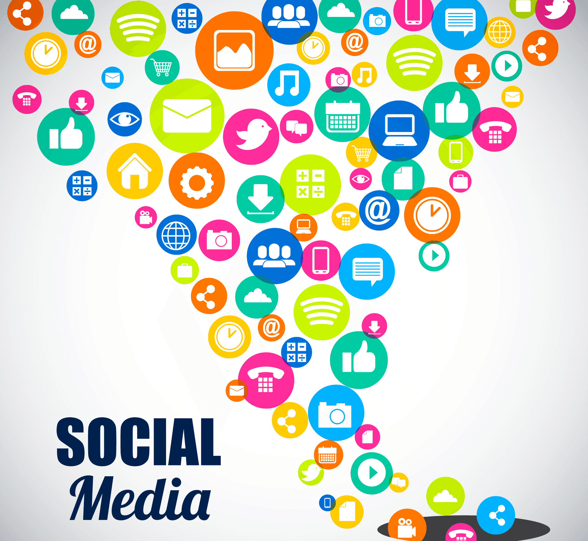 Simple Social Media Clipart Picture