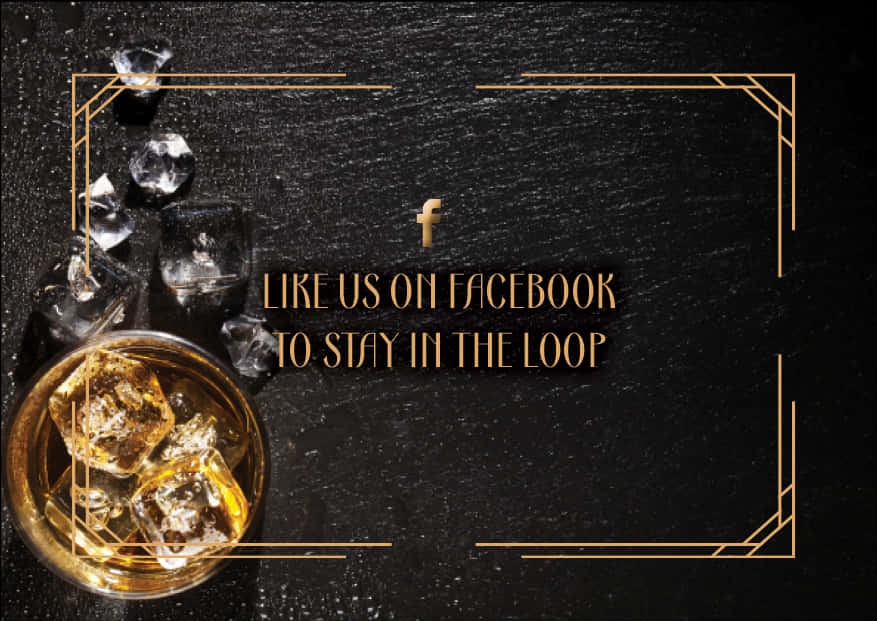 Social Media Promotion Whiskey Glass PNG