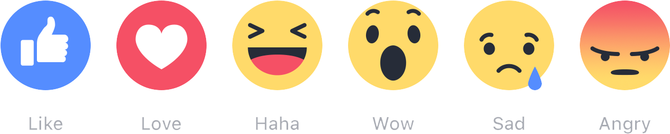 Social Media Reaction Emojis PNG