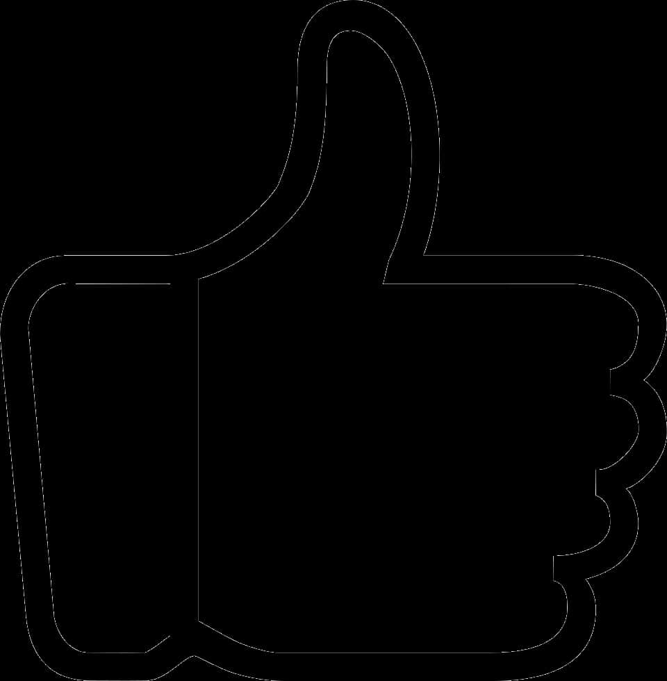 Social Media Thumb Up Icon PNG