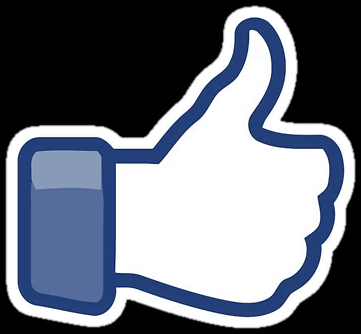 Social Media Thumbs Up Icon PNG