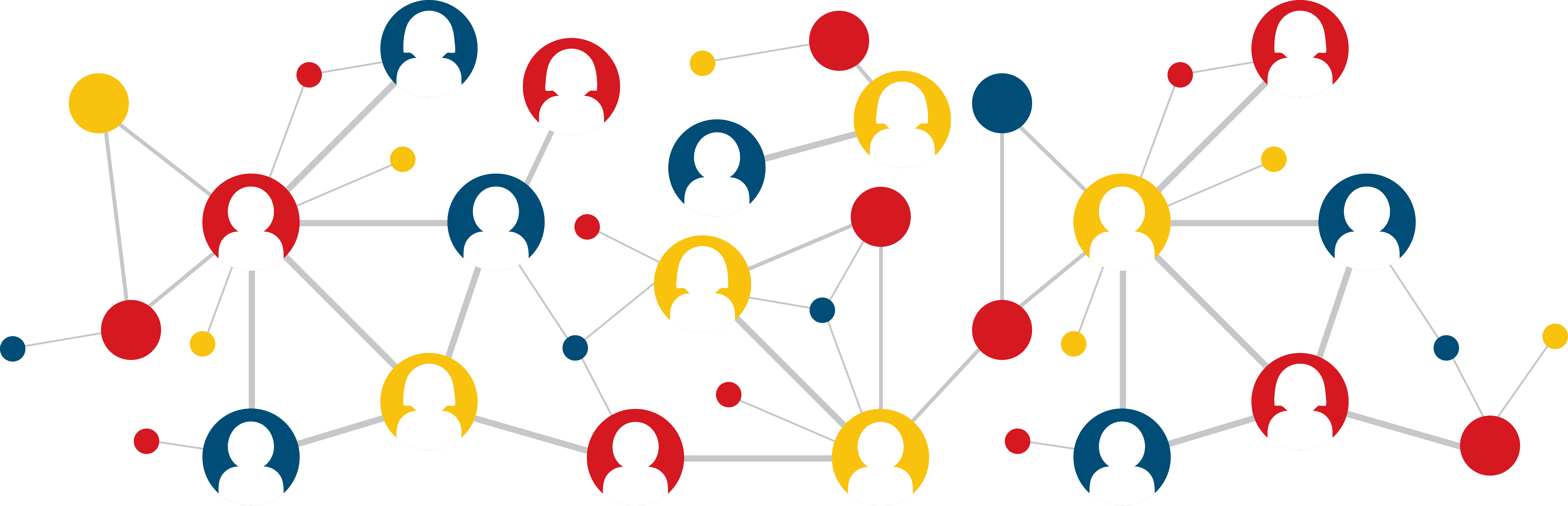 Social Network Connections Graphic PNG