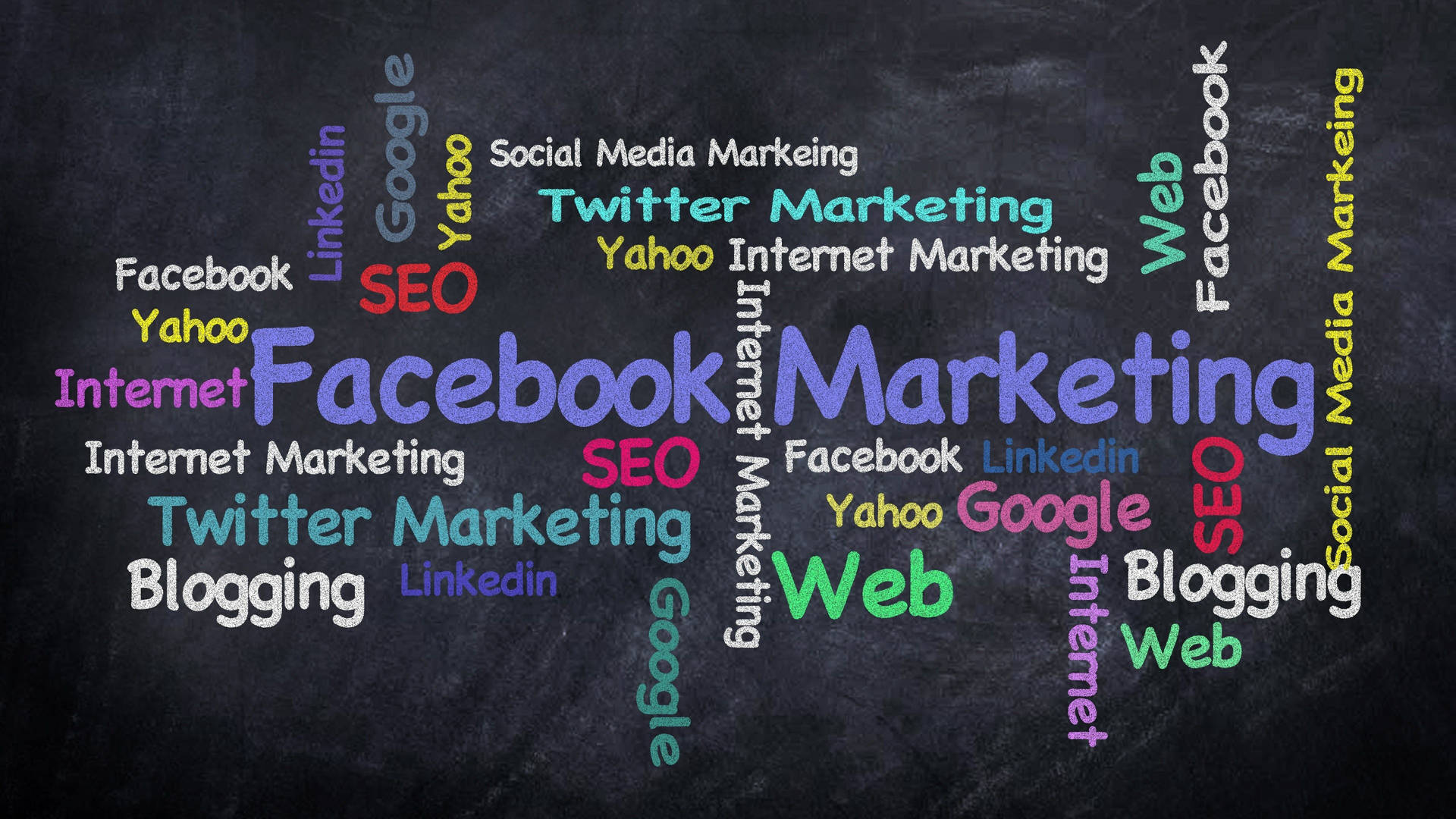 Sozialenetzwerke Digitales Marketing Wallpaper