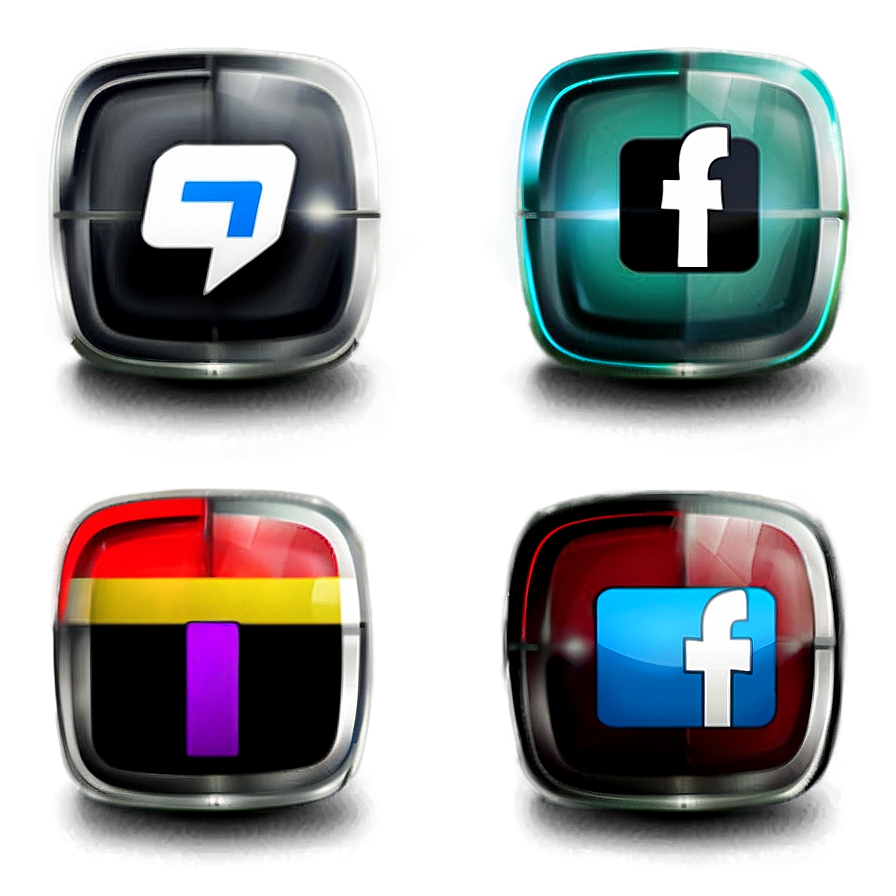Social Network Icons Collection Png 05252024 PNG