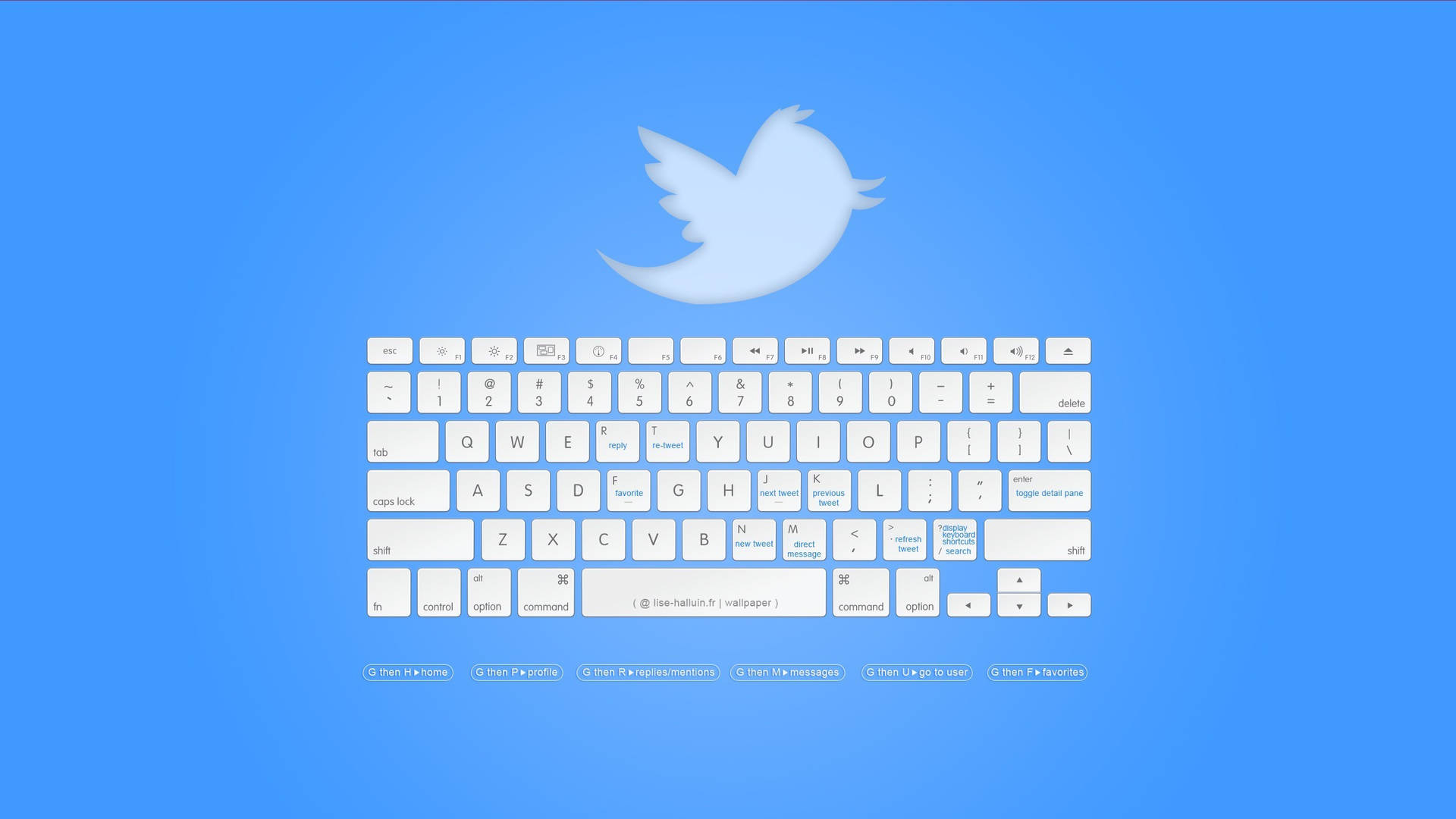 Social Network Twitter Keyboard Wallpaper