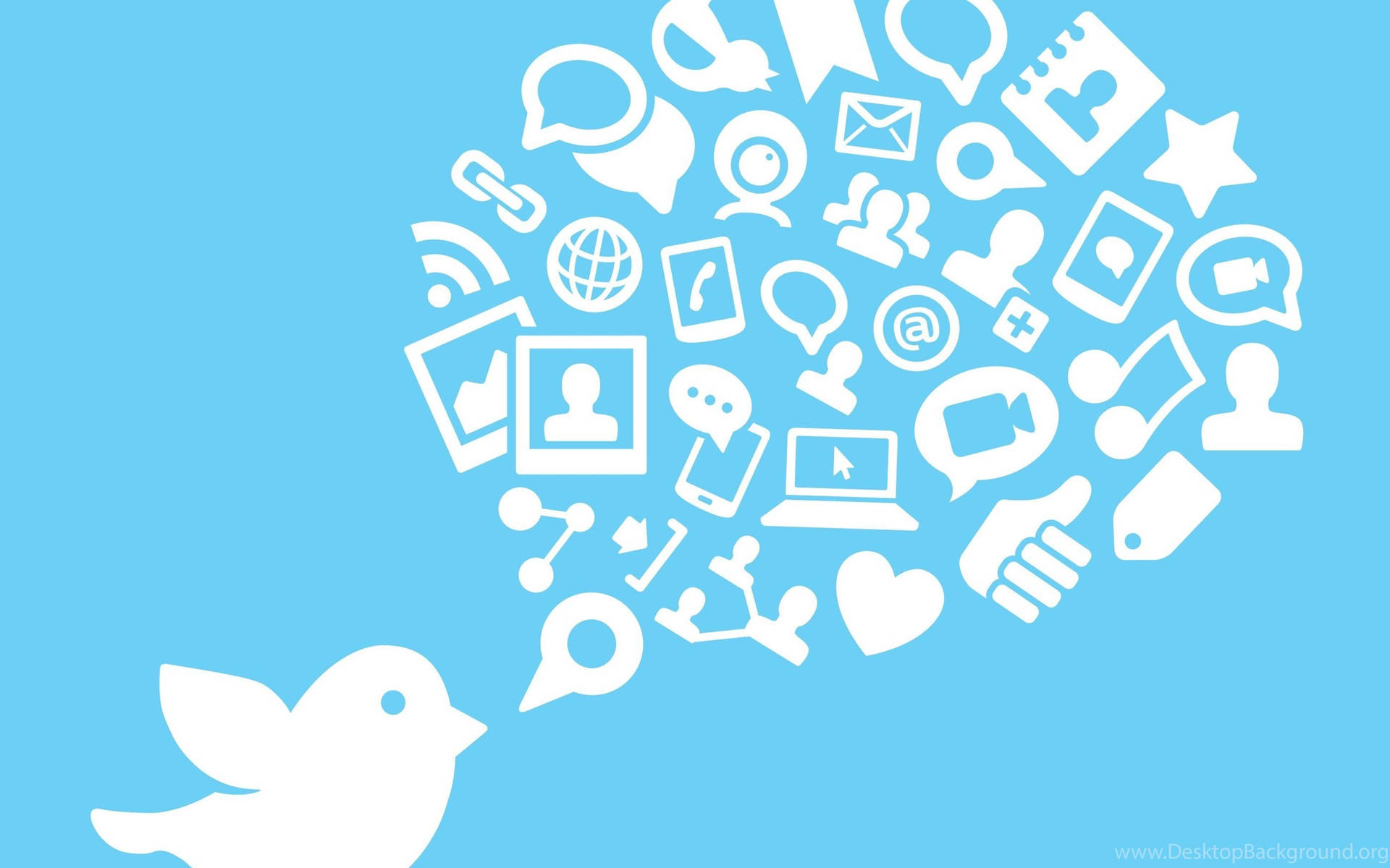 Social Network Twitter Tweeting Wallpaper