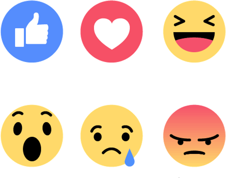 Social_ Media_ Reaction_ Icons_ Set PNG