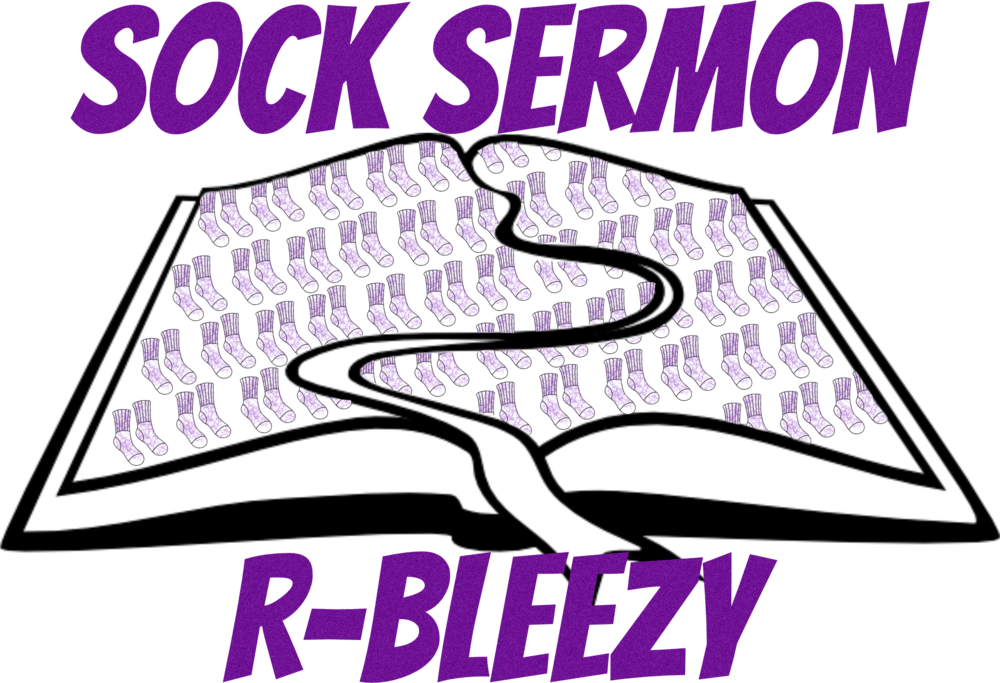 Sock Sermon Open Bible Illustration PNG